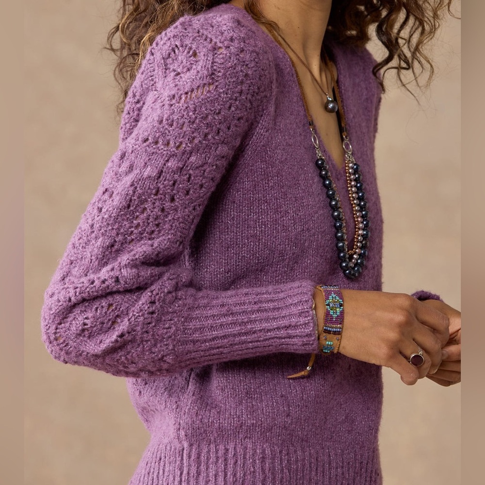 Sundance Yessica Sweater Spice Petite Merino Wool Blend NWT - Picture 11 of 12